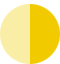 Pie chart with one half filled representing sophomore students