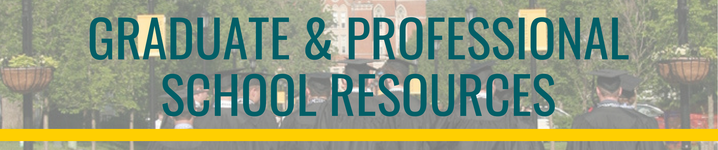 Graduate and Professional School Resources