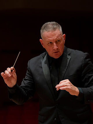 Man conducting