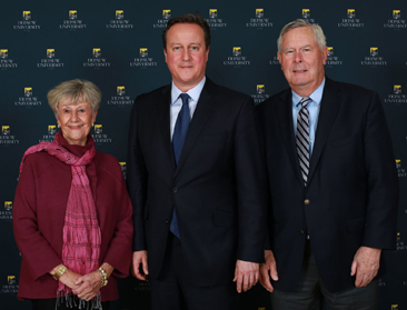 David Cameron with Tim and Sharon Ubben