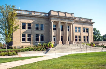 External south view of the Emilson Building