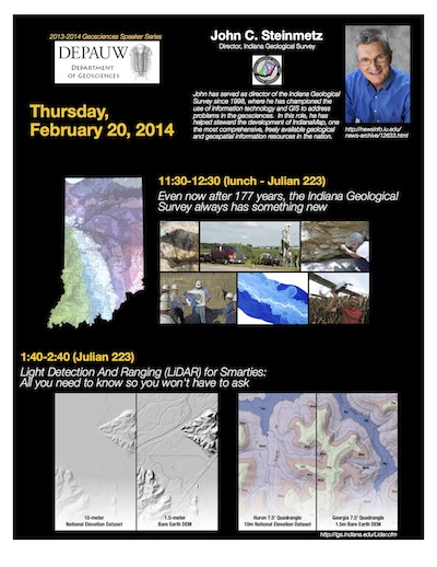 John Steinmetz Geosciences talks banner