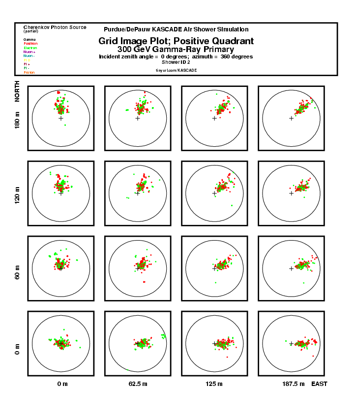 Shower 2 Grid Plot:  Positive Quadrant report