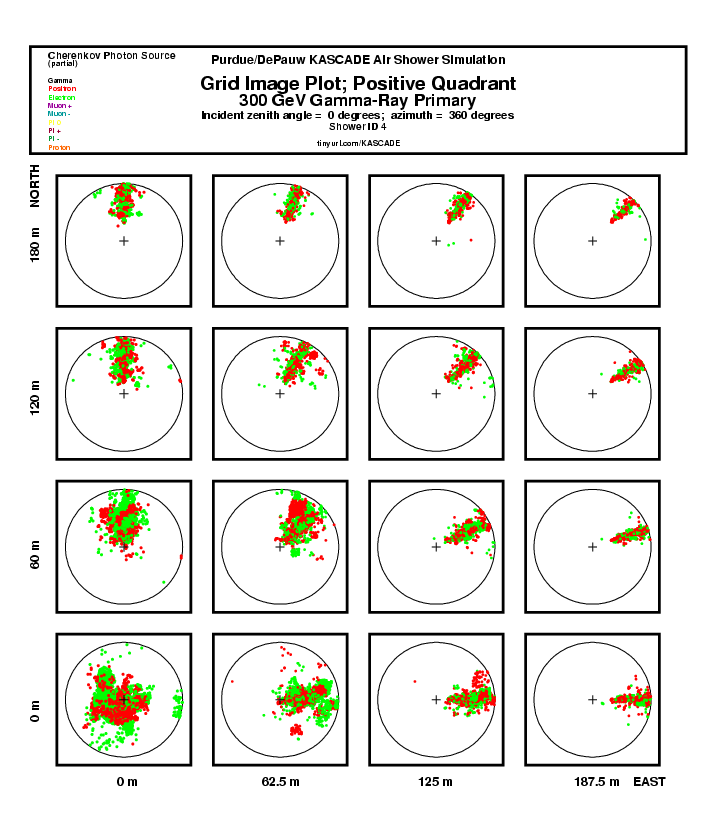 Shower 4 Grid Plot:  Positive Quadrant report