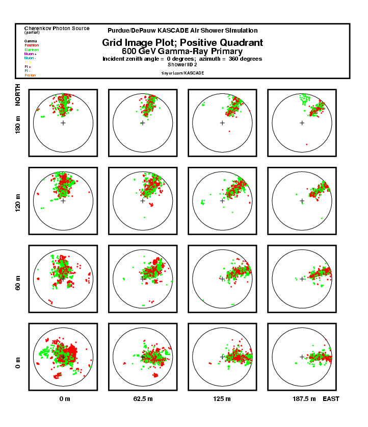 Shower 2 Grid Plot:  Positive Quadrant report