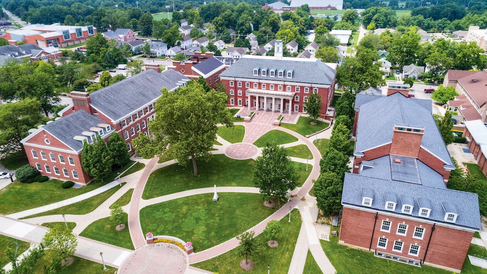 Aerial view of the Holton Quadrangle