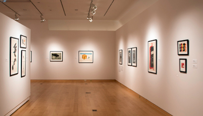 Installation photograph: DePauw University, University Gallery (upper level)