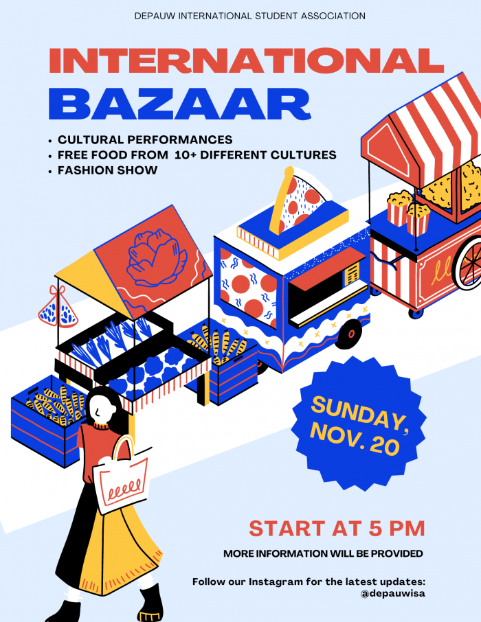 Poster of 2022 International Bazaar on 11/20, 5pm