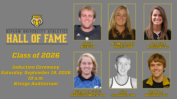 2026 DePauw Athletics Hall of Fame Inductees