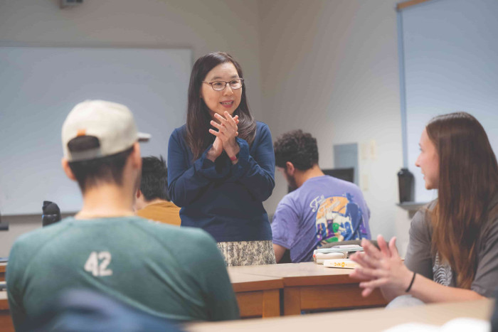 HIroko Chiba in class
