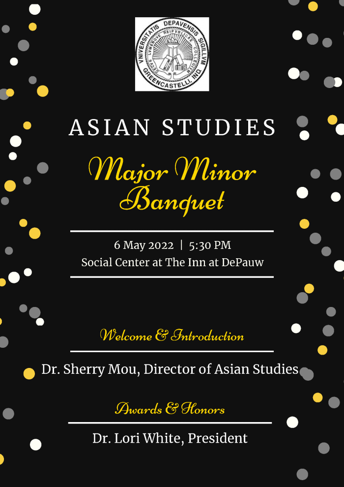 Asian Studies Banquet Invitation