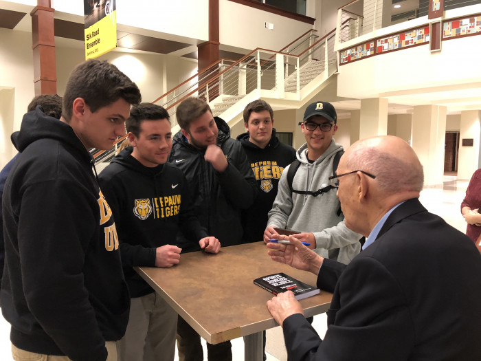 Bill Rasmussen at book signing