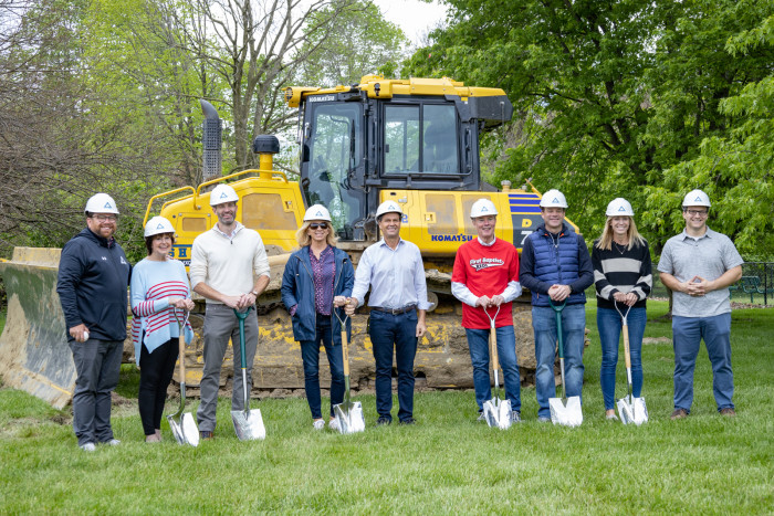 Family at groundbreaking ceremony