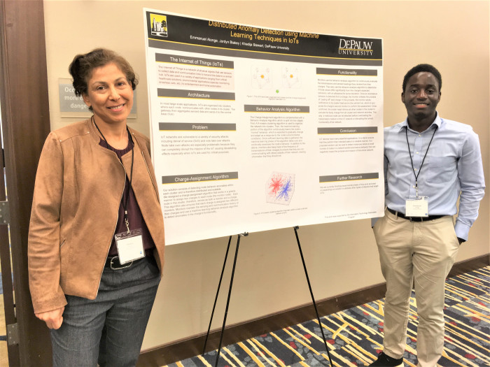 &quot;Emmanuel with his research sponsor, Dr. Khadija Stewart&quot;.