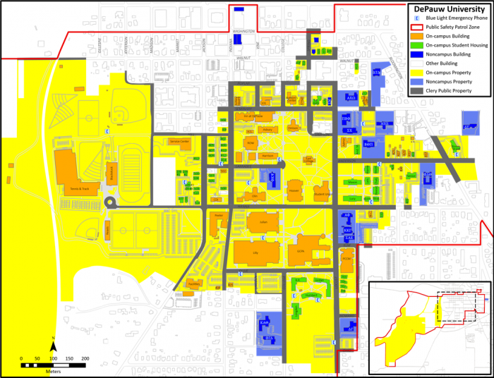 DePauw Clery Map 2022