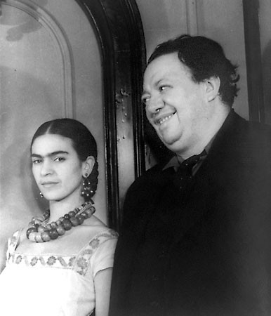 Kahlo and Rivera by Carl Van Vechten in 1932