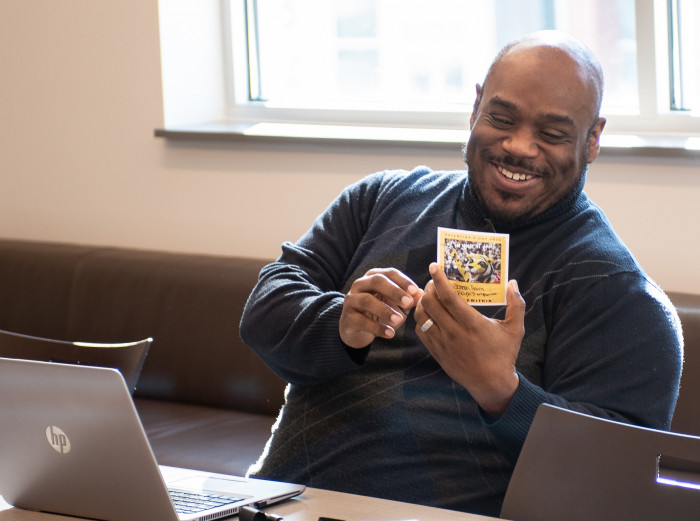 Joseph Harris reads a Valentine