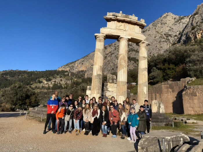 Greece Winter Term visits the Sanctuary of Apollo