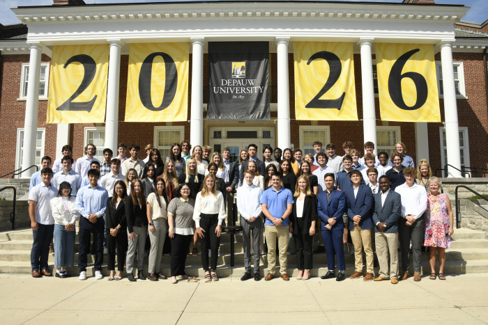 Class of 2026 standing together as a group