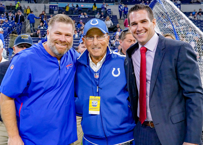 Rob Boras and Joe Schoen with Coach Nick