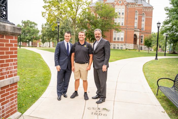 Hunt Reynolds with Senator Todd Young and President McCoy