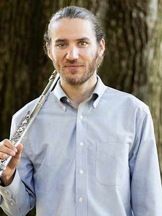 Leo Sussman Man holding flute