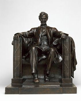 Daniel Chester French (1850-1931) Abraham Lincoln, 1916 Bronze maquette DePauw University Permanent Art Collection 1934.1.1