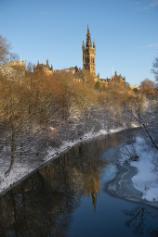 University of Glasgow from the River Kelvin taken by Sydney Cason