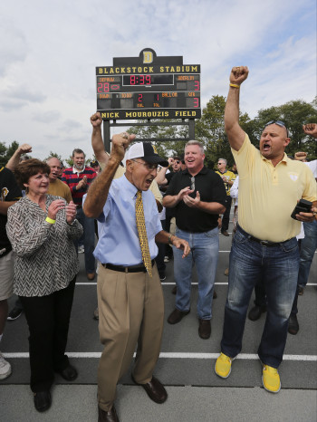 Mourouzis celebrates football win as field dedicated to him