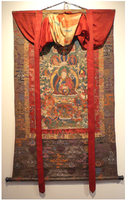 A thangka of Guru rinpoche (Precious Teacher) Padmasambhava Thangka
