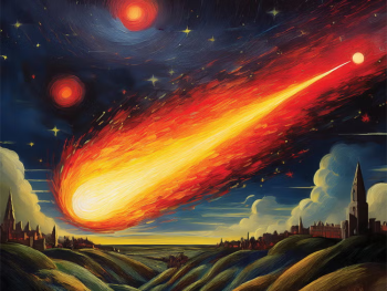 comet in sky