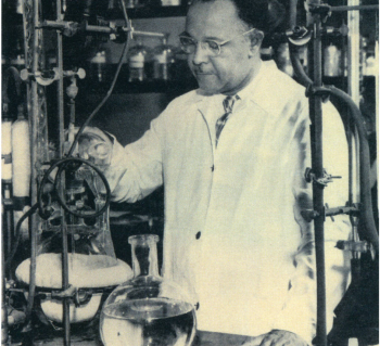 Percy Julian in his lab