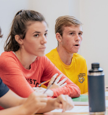 Students in first-year seminar 