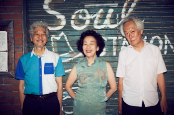 Japanese Jazz Trio members pose for photo
