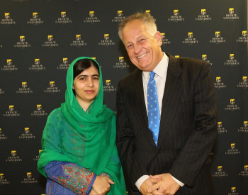 Ken Owen with Nobel laureate Malala