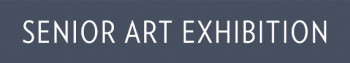 Senior Art Exhibition sign