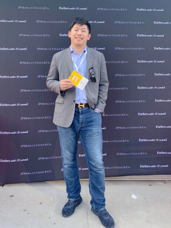 Zhu Chao at Forbes 30 under 30 event