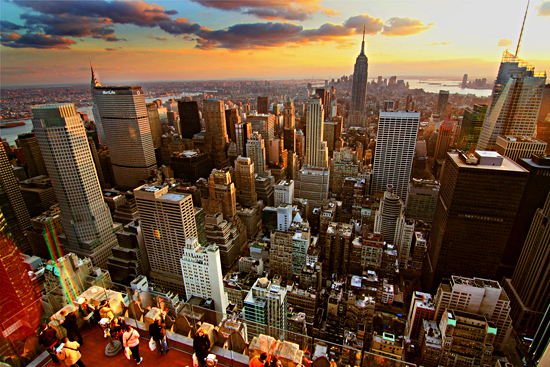 Aerial view of New York City