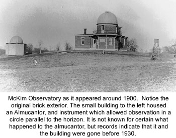 McKim Observatory in 1900