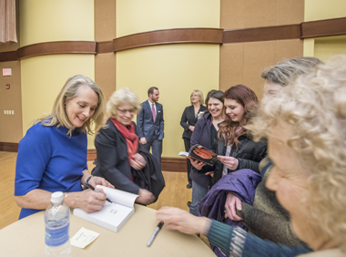 Piper Kerman signing books