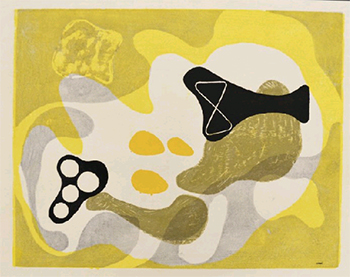 Koshiro Onchi Poème No. 7 Landscape of May, 1948 Woodblock print on paper 15-3/4 x 19-1/4 inches DePauw Art Collection: 2015.12.1 Gift of David T. Prosser, Jr. '65