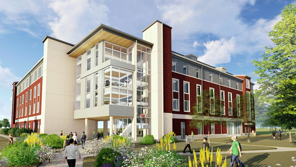 New residence hall rendering