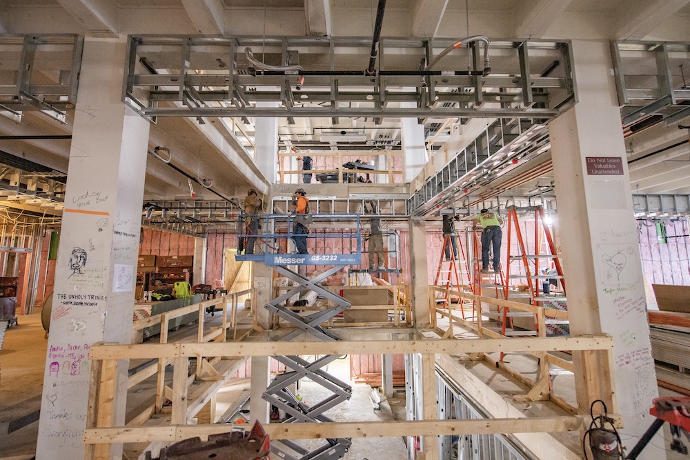 A look inside Roy O. West Library.