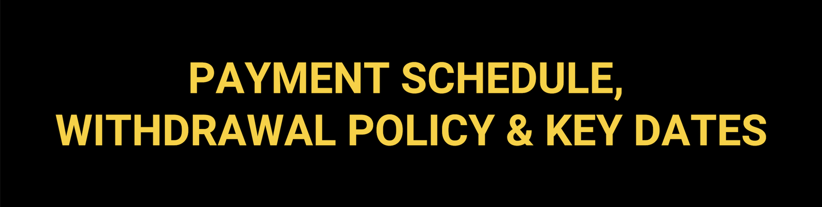 Payment Schedule