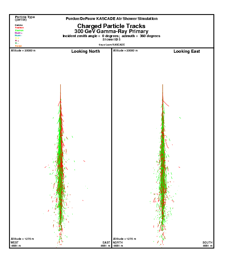 Shower 5 Charged Particle Tracks report