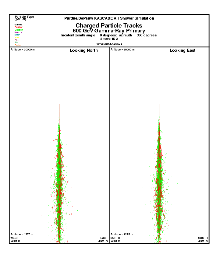 Shower 2 Charged Particle Tracks report