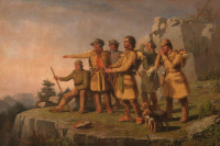 painting of explorers