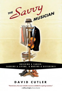 Cover of a book entitled "The Savvy Musician"