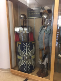 Roman armor in display case