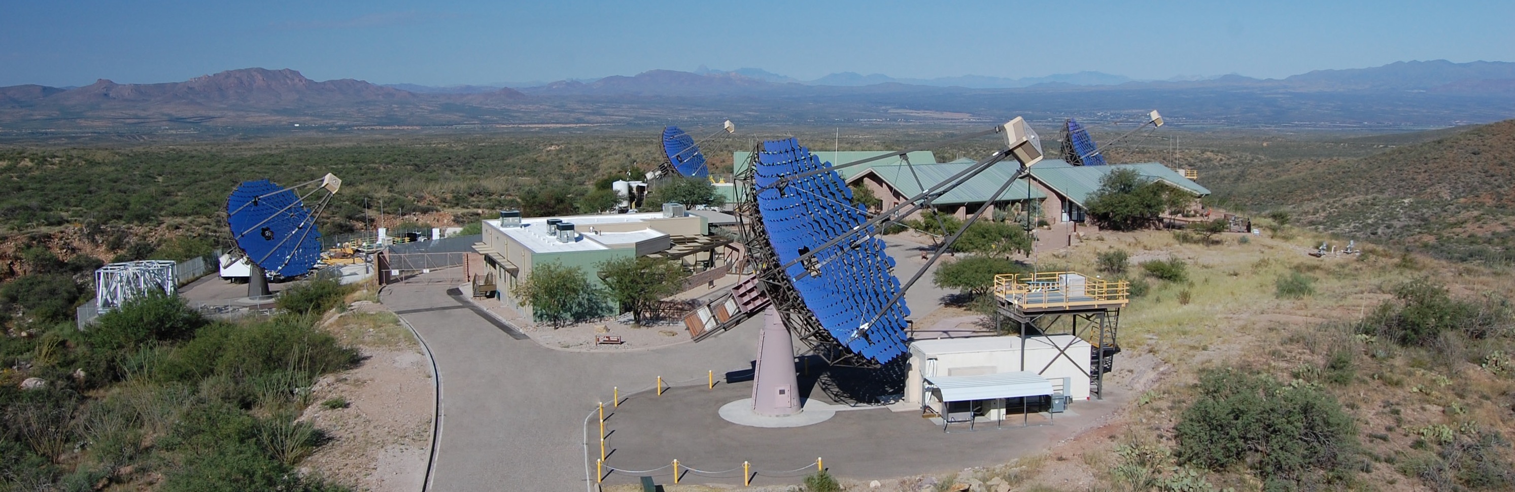 Aerial shot of VERITAS System in Tucson Arizona